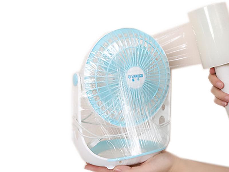 Stretch film packaging for small household appliances